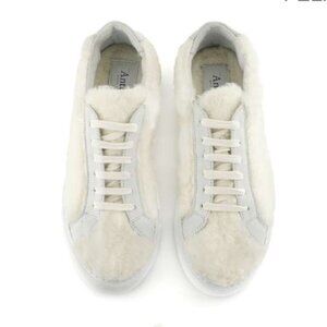 shearling sneakers, handmade Italy, super cozy! 7.5, 8, 8.5, 9 Antenora